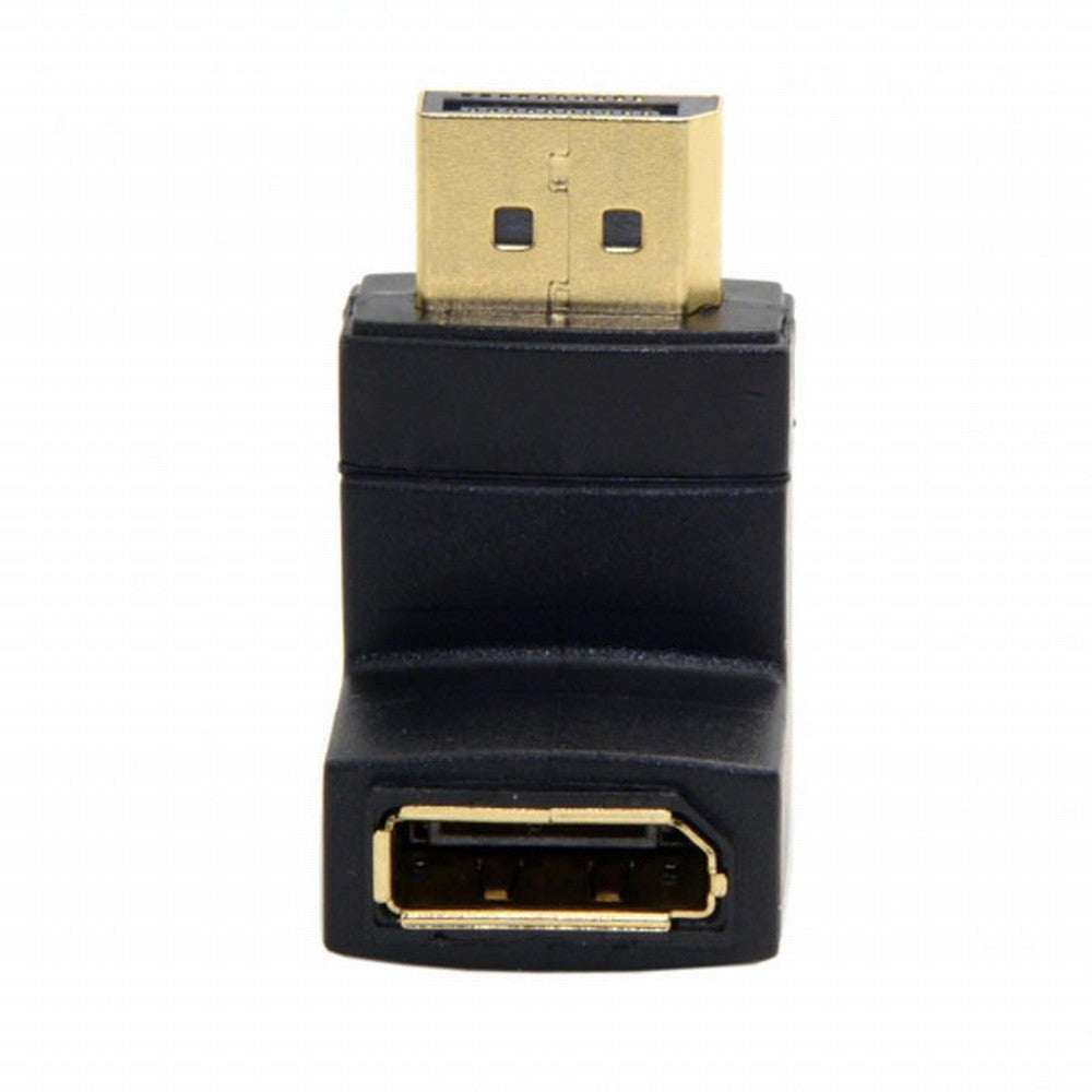 Chenyang Down Angled 90 Degree DisplayPort Male to Female Extension Adapter DP-016-DN