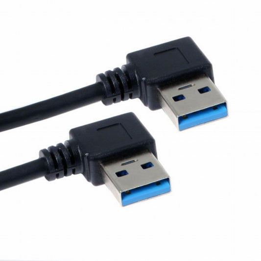 Chenyang USB 3.0 Type-A 90 Degree Right Angled to Right Angled Data Cable for Hard Disk Computer U3-031-RI