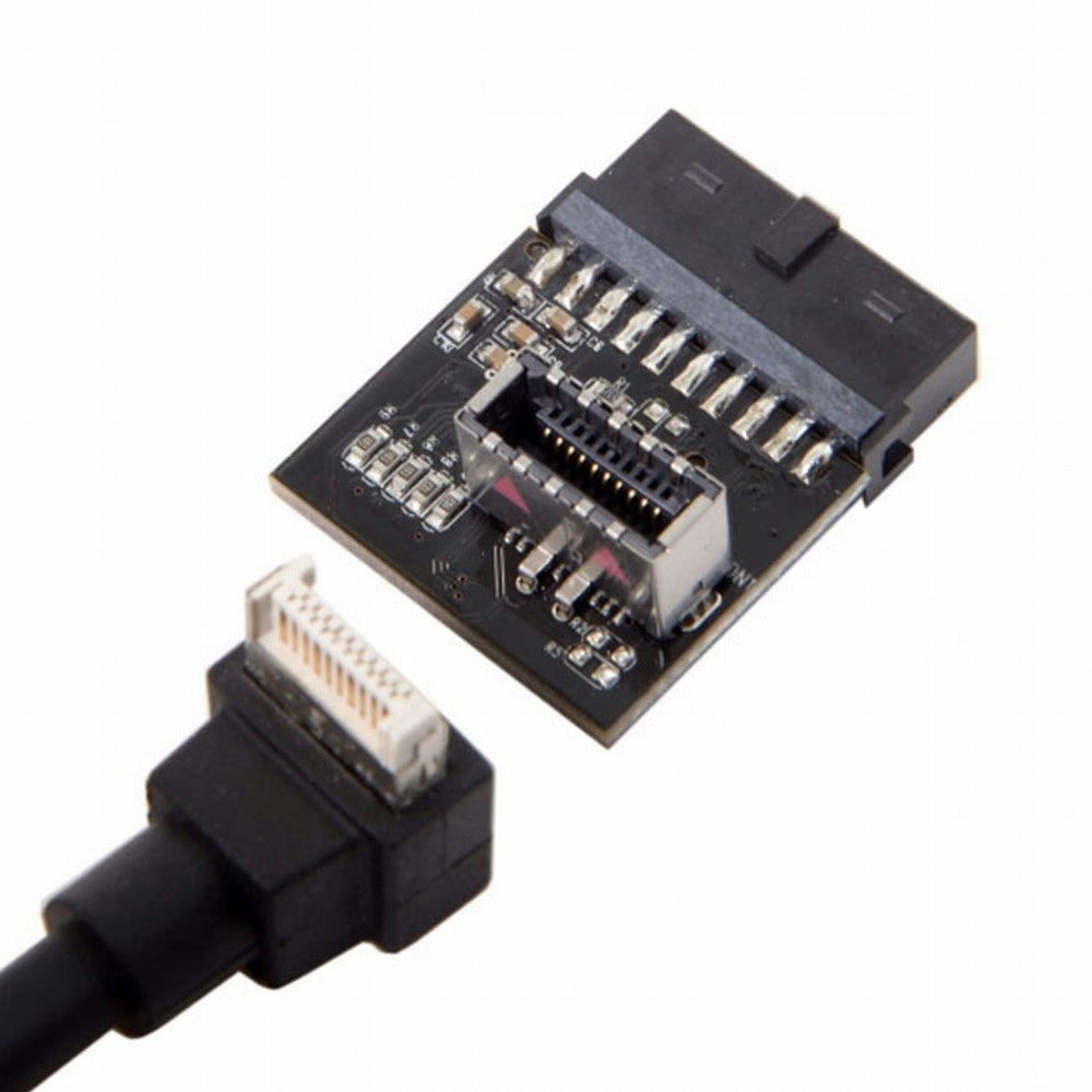 Chenyang USB 3.1 Front Panel Socket to USB 3.0 20Pin Header Male Extension Adapter for Motherboard UC-008