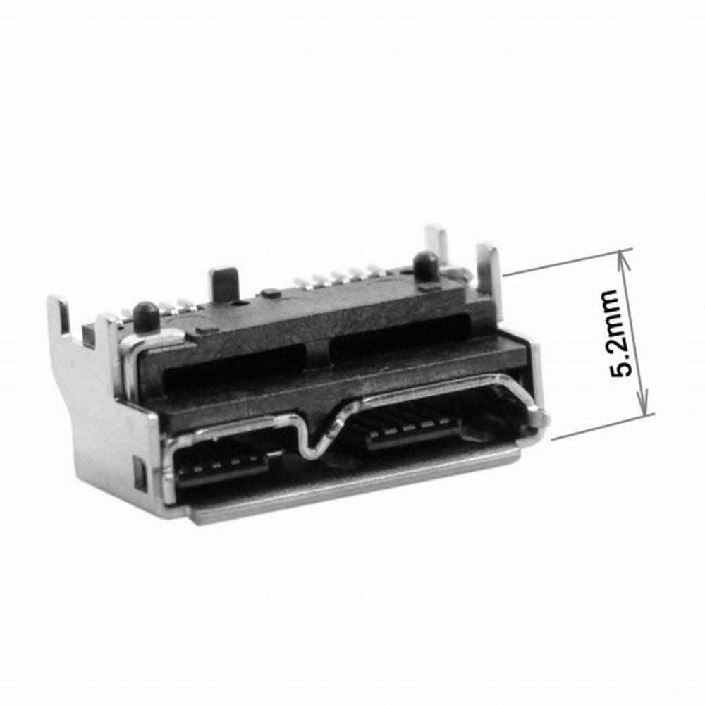 Chenyang 10pcs Micro USB 3.0 10pin Female Socket Receptacle Board Mount SMT Type 5.2mm Height for Samsung Toshiba USB Hard Disk CN-002-10PCS