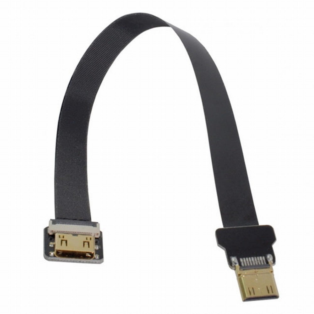 Chenyang CYFPV Mini HDMI Male to Mini HDMI Female Extension FPC Flat Cable 1080P for FPV HDTV Multicopter Aerial Photography CC-HD-191-BK