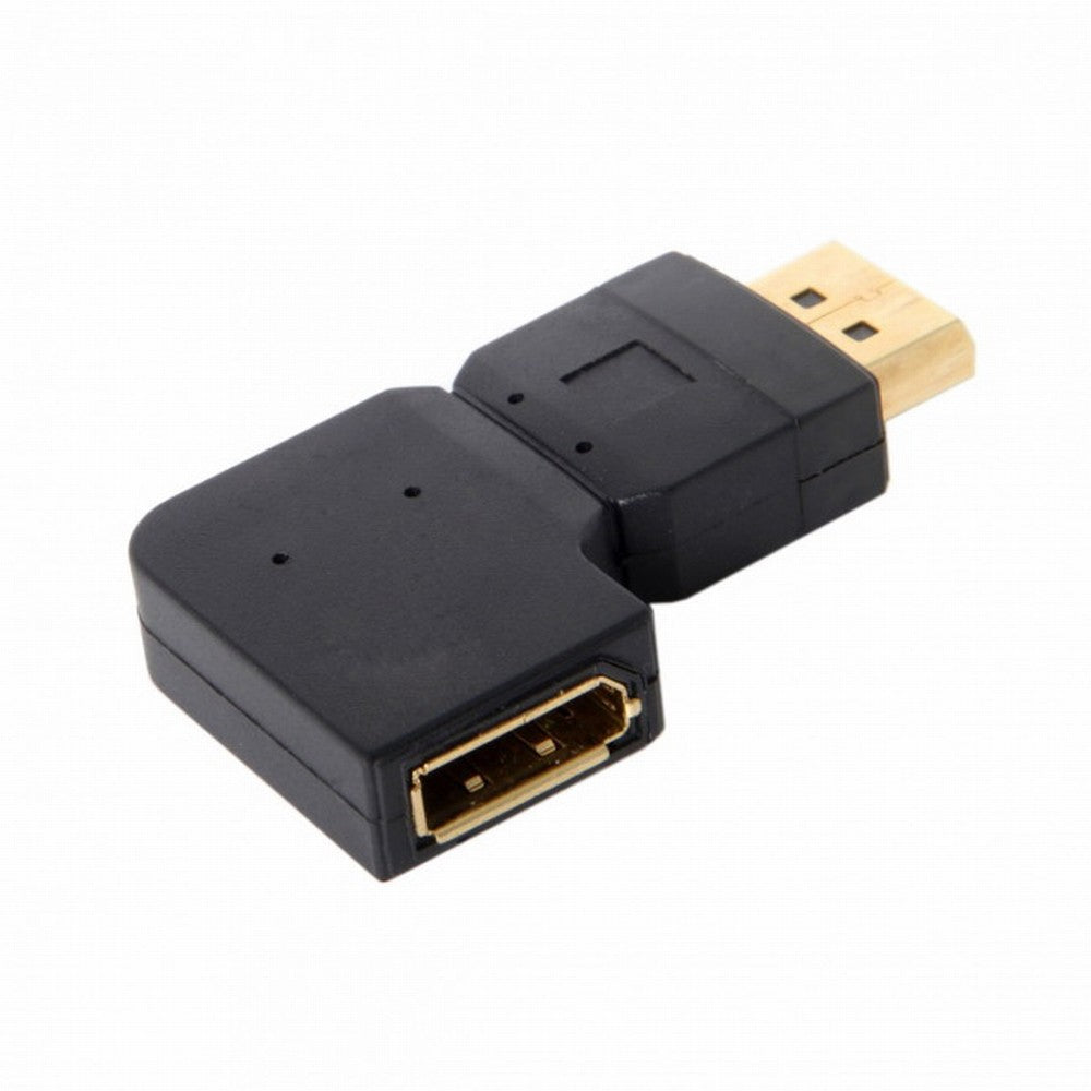 Chenyang Left Angled 90 Degree DisplayPort Male to Female Extension Adapter Standard DP 4K DP-016-LE