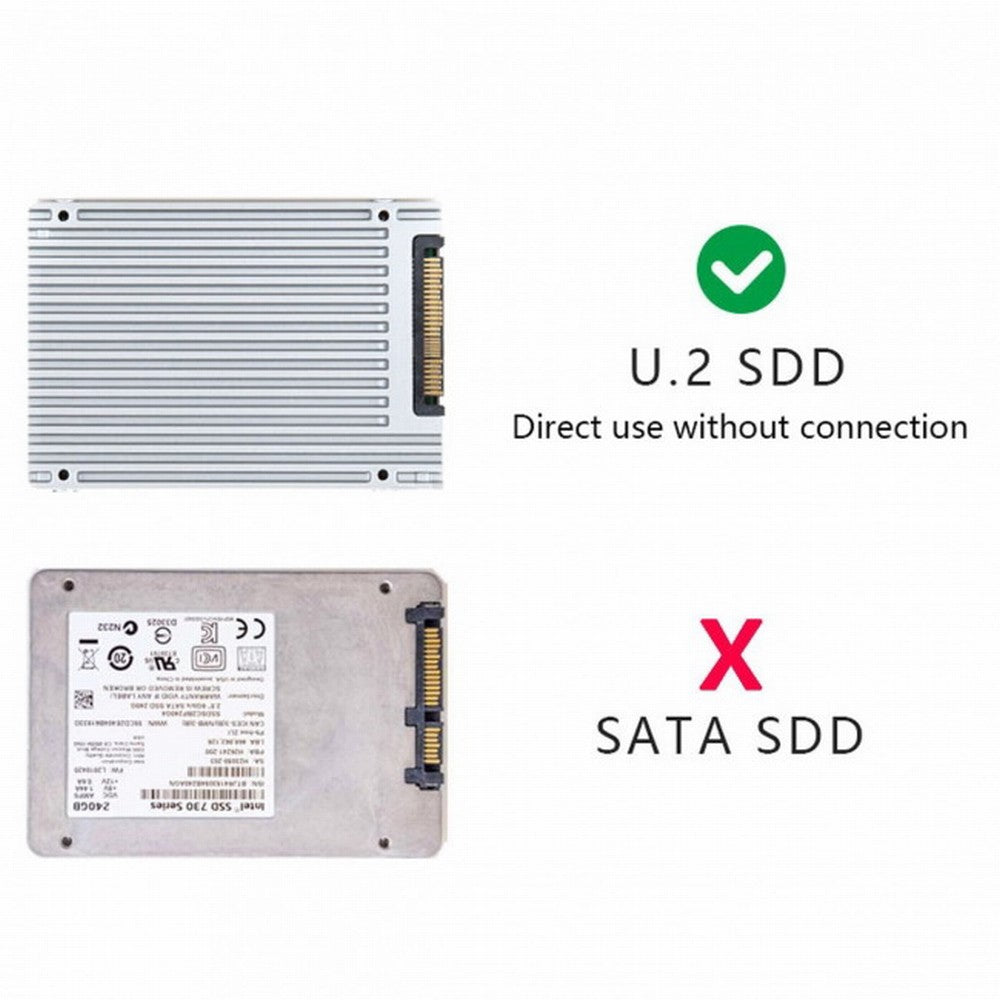 Chenyang PCI-E 3.0 x4 Lane to U.2 U2 Kit SFF-8639 Host Adapter for Intel Motherboard 750 NVMe PCIe SSD SA-103