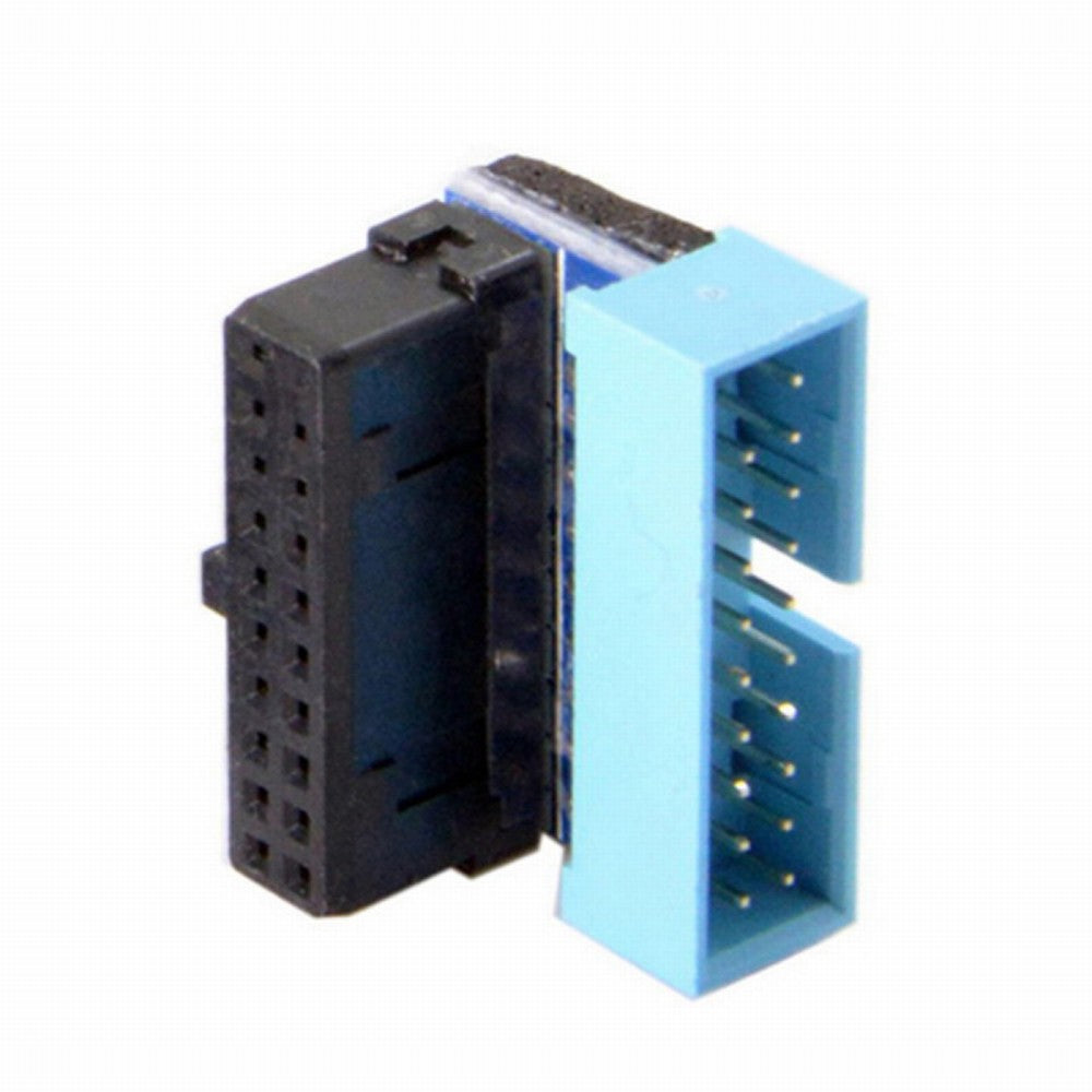 Chenyang Up Angled USB 3.0 20Pin 19Pin Male to Female Extension Adapter 90 Degree for Motherboard Mainboard U3-053-UP