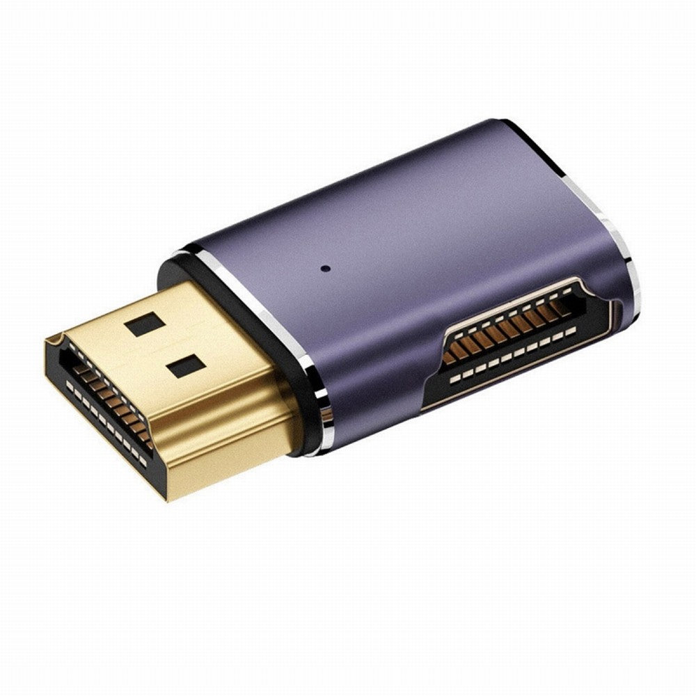 Chenyang HDMI Male to HDMI 2.1 Female Flat Horizontal 90 Degree Right Angled UHD Extension Adapter Support 8K 60hz HDTV HD-011-A8K02