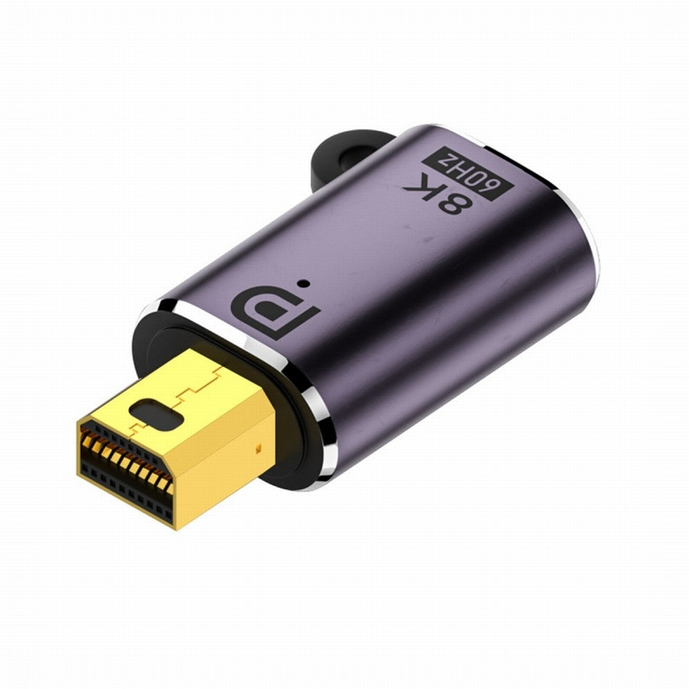 Chenyang Mini DisplayPort 1.4 Male to Mini DP Female 8K 60hz Adapter Ultra-HD UHD 4K 144hz 7680*4320 for Video PC Laptop Monitor DP-036-8K03