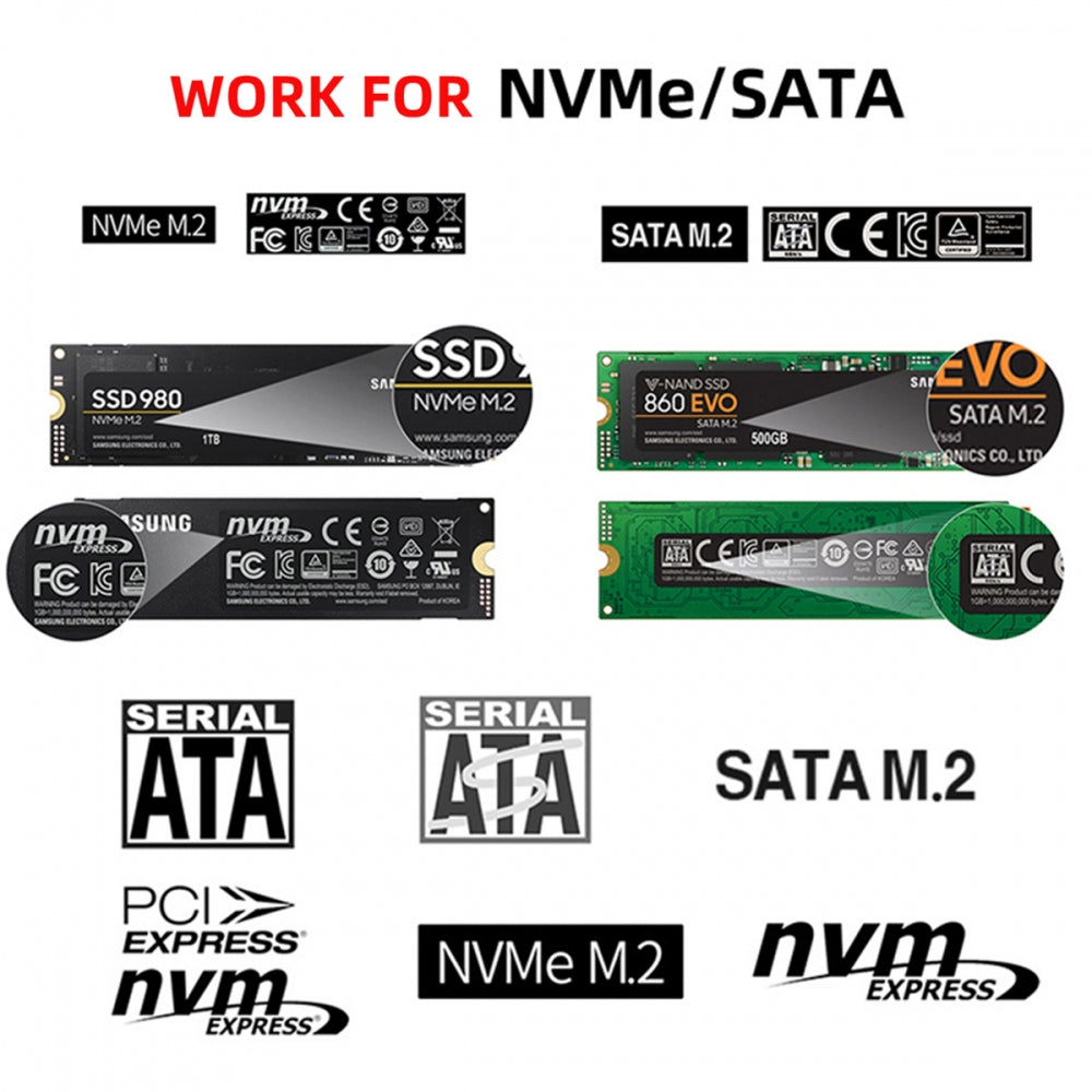 Chenyang 20Gbps Type-C USB3.2 USB4 to NVME M-key M.2 NGFF SATA SSD PCBA Enclosure 2280/2242/2230mm Adapter RTL9220 Chipset